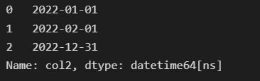 Pandas Date type conversions