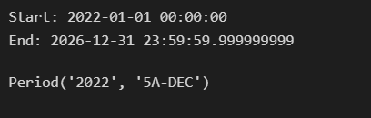 Pandas DateOffset, Timedelta and Period