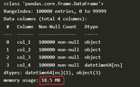 Pandas optimizing